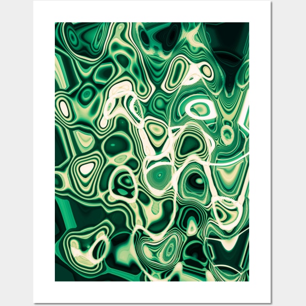 Malachite Kaleidoscope Wall Art by Debra Cox 